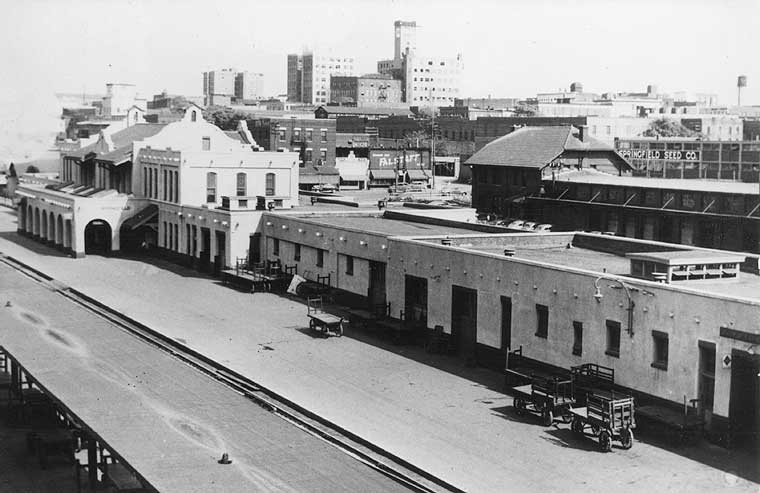 Photo of rebuilt depot