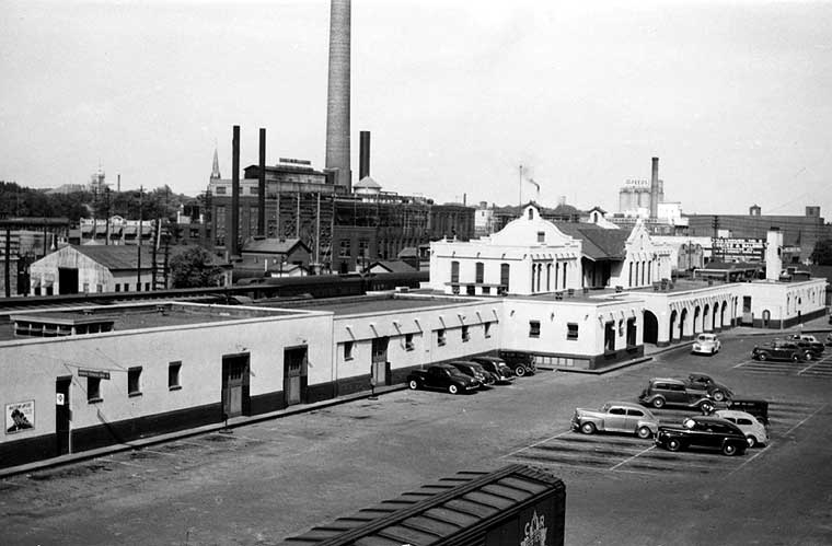 New Depot photographed 1947