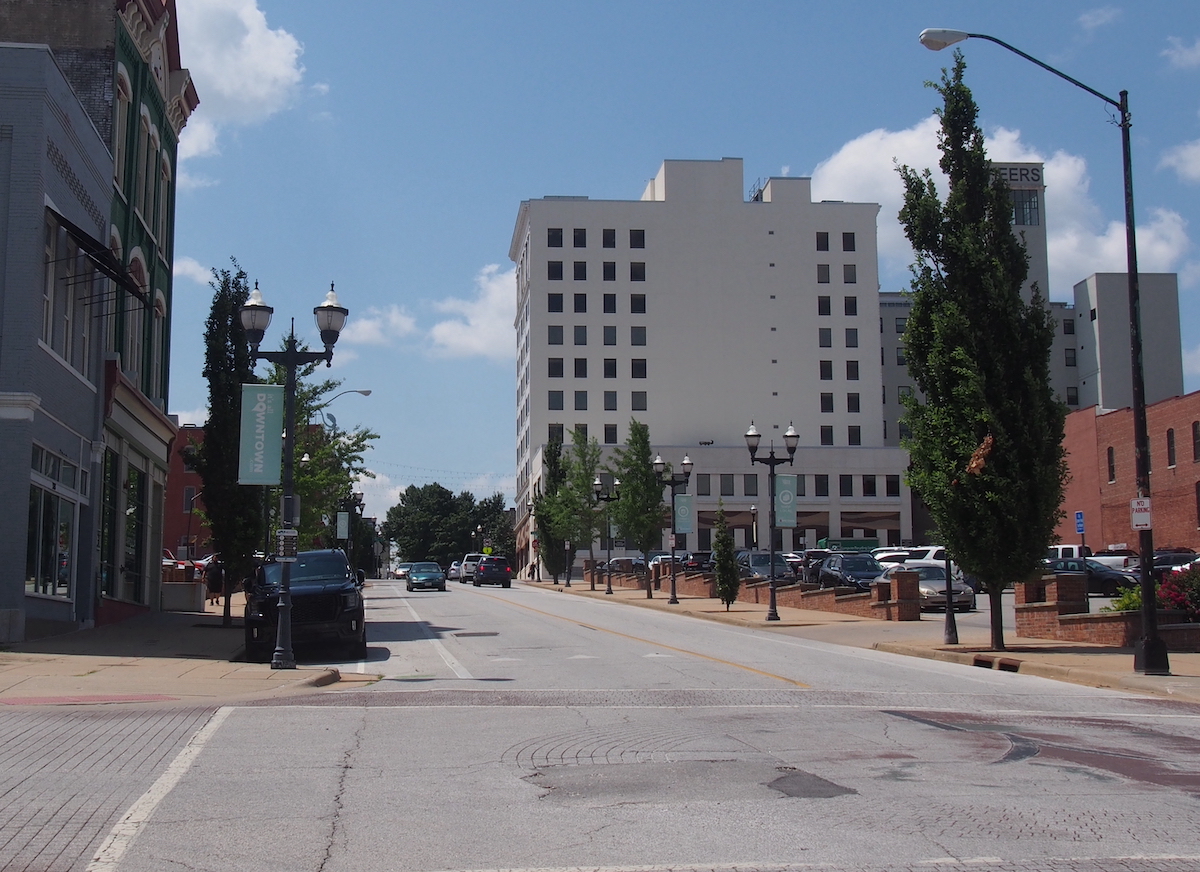 Contemporary color photo of Boonville Ave